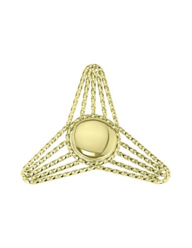 Triangle Twisted Knock-Off T/Less Gold.